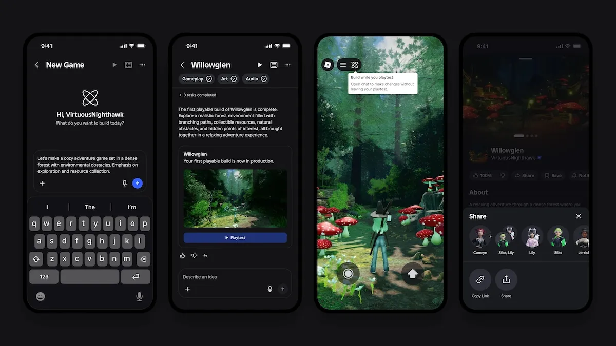 Roblox Luncurkan Fitur Pembuatan Game Berbasis AI Di Aplikasi Mobile